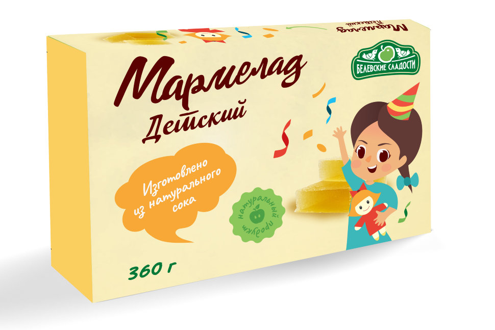  Мармелад  "Детский" белевский 360г   в Гусь-Хрустальном