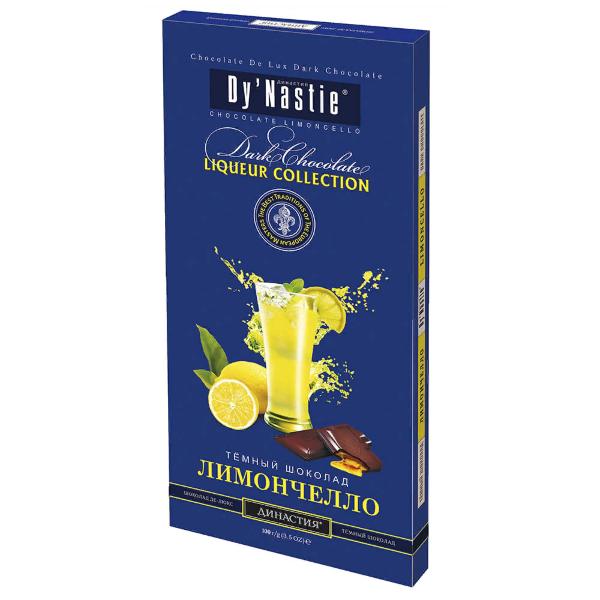 №3 Династия Шоколад "Лимончело", (блок 10шт по 100г)  в Гусь-Хрустальном