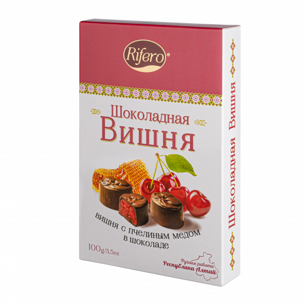 №1 Риф и ко Конфеты "Шоколадная ВИШНЯ" 100г  в Гусь-Хрустальном