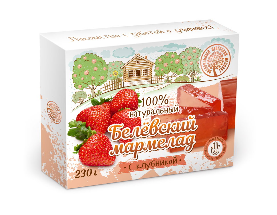  Мармелад белевский "Клубника" 230г в Гусь-Хрустальном